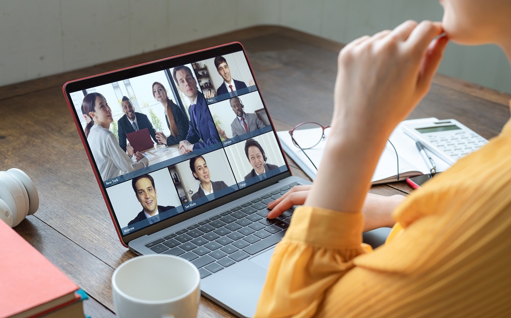 Video,Conference,Concept.,Telemeeting.,Videophone.,Teleconference.