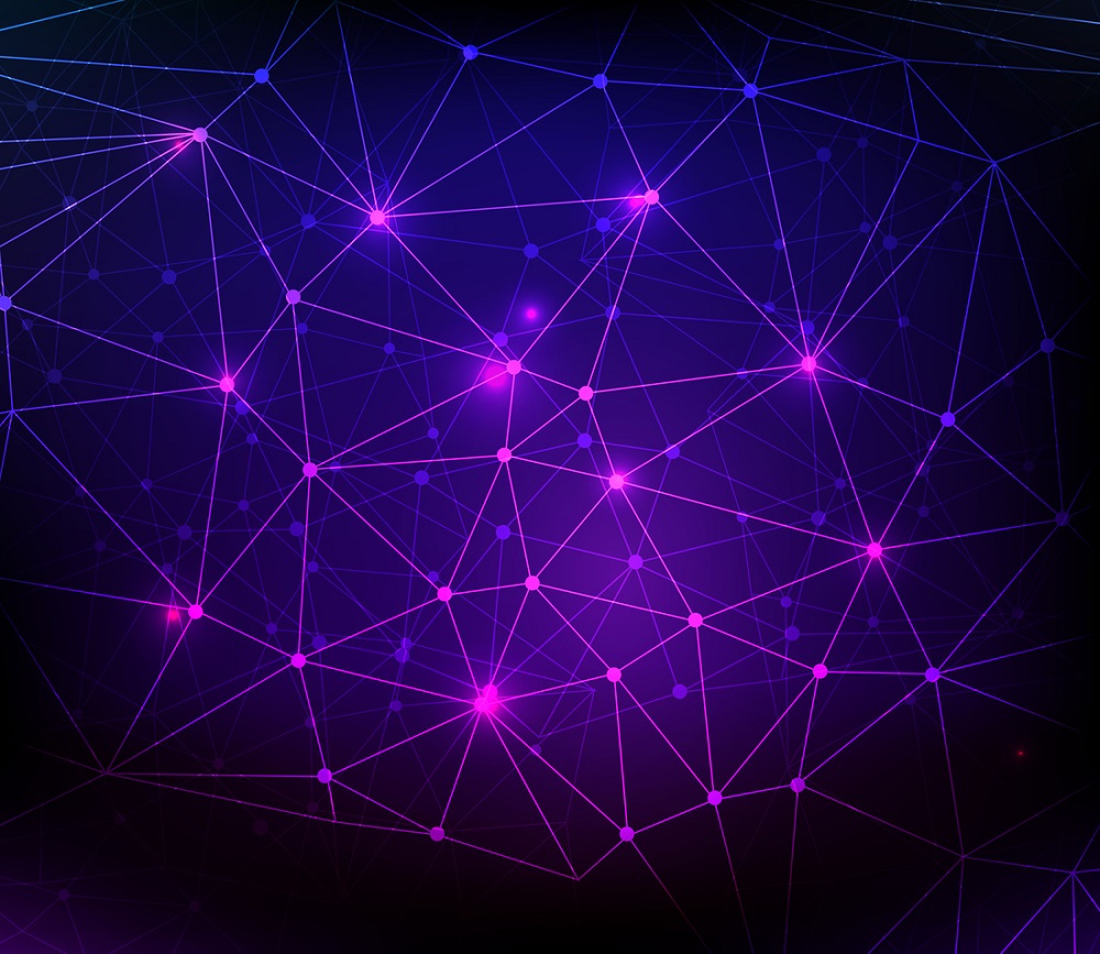 Concept net dark background