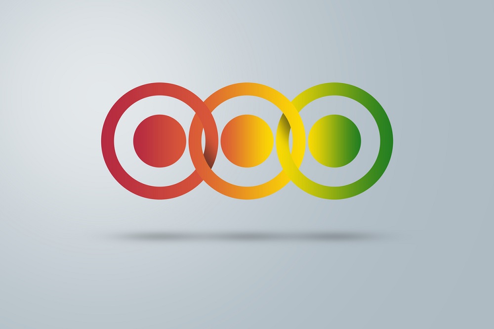 infographic abstract circles