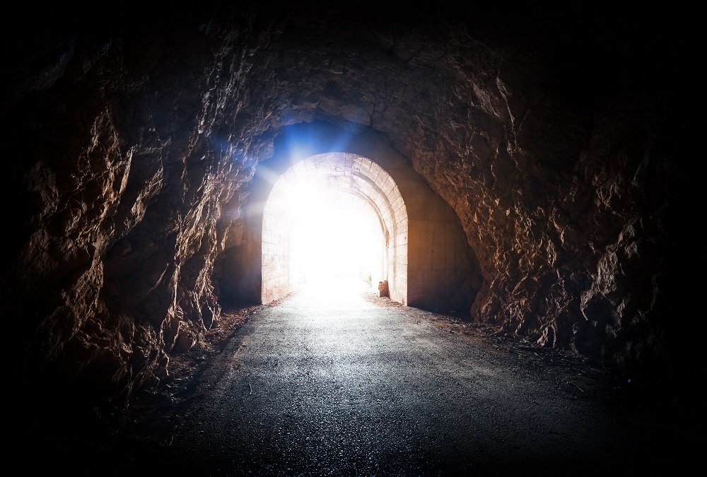 5)Light at the end of tunnel